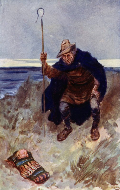 Den øde babyen ble funnet av en gjeter av Gordon Frederick Browne