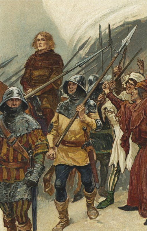 William Wallace blir ført til Westminster Hall av Gordon Frederick Browne