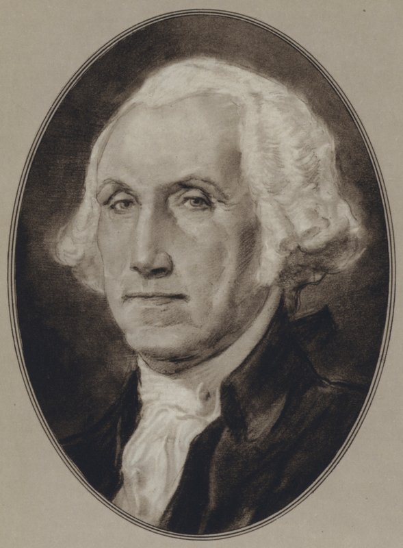Portretter av amerikanske statsmenn: George Washington (litho) av Gordon Ross