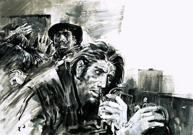 Et rop om hjelp fra det ungarske opprøret (gouache på papir) av Graham Coton