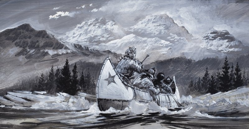 Alexander Mackenzie (1764–1820) (gouache på papir) av Graham Coton