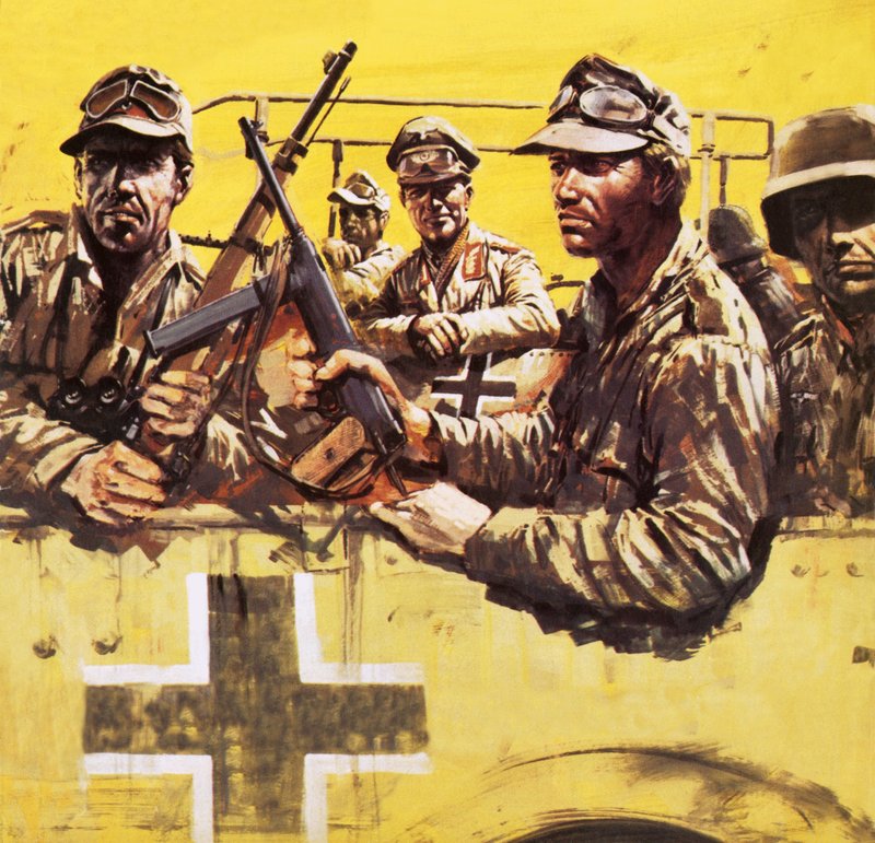 General Erwin Rommel med andre tyske soldater av Graham Coton