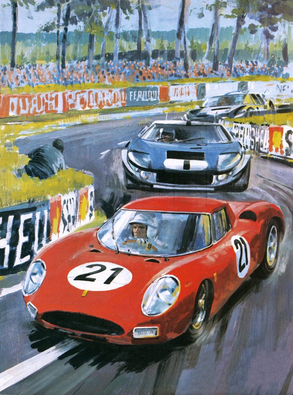 Jochen Rindt kjører en 250 LM Ferrari av Graham Coton
