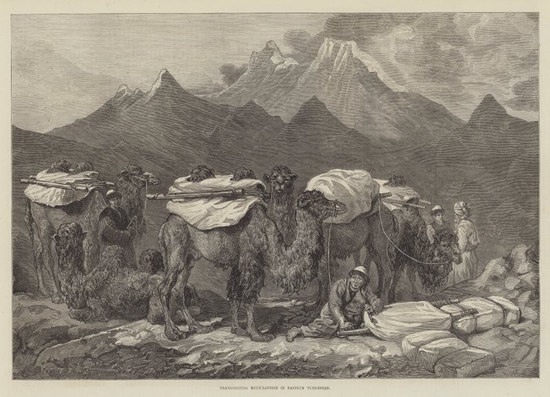Transport av varer i Øst-Turkestan av Guillaume Regamey