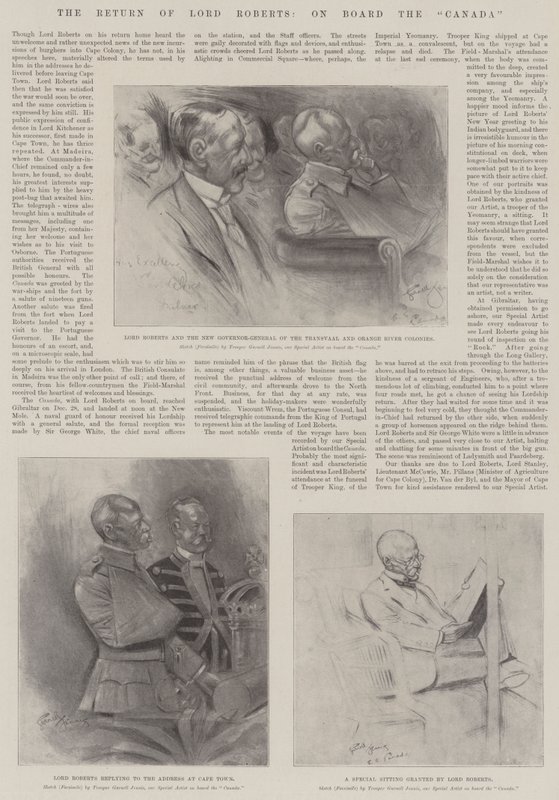 The Return of Lord Roberts, om bord i Canada av Gurnell Charles Jennis
