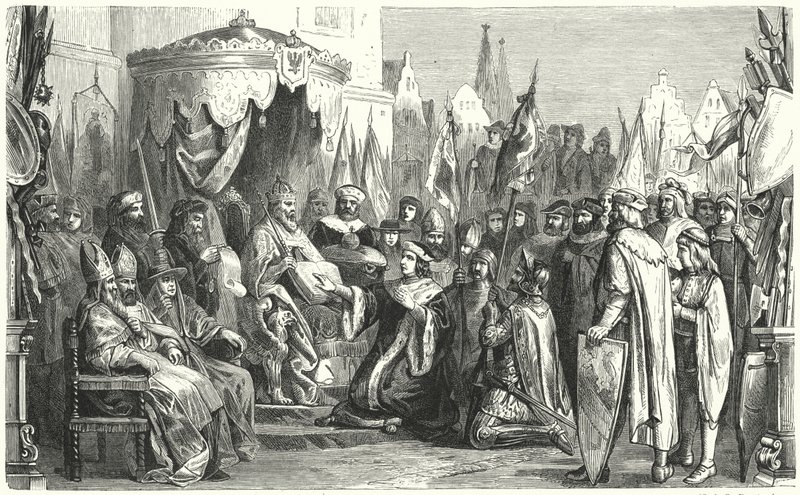 Investitur av Frederick I som markgreve av Brandenburg av Gustav Bartsch