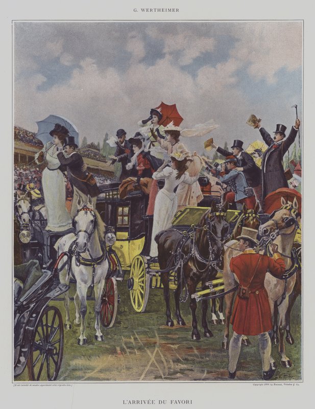 LArrivee du Favori (Favorittens ankomst) av Gustav Wertheimer