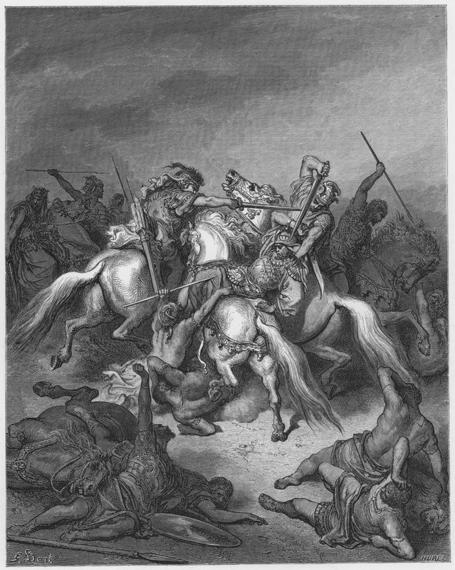 Gustave Dore Bibelen: Abishai redder livet til David av Gustave Dore