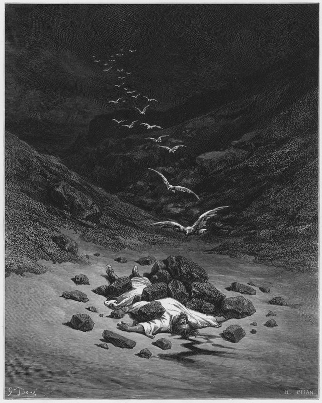Gustave Dore Bibelen: Achan steinet av Gustave Dore