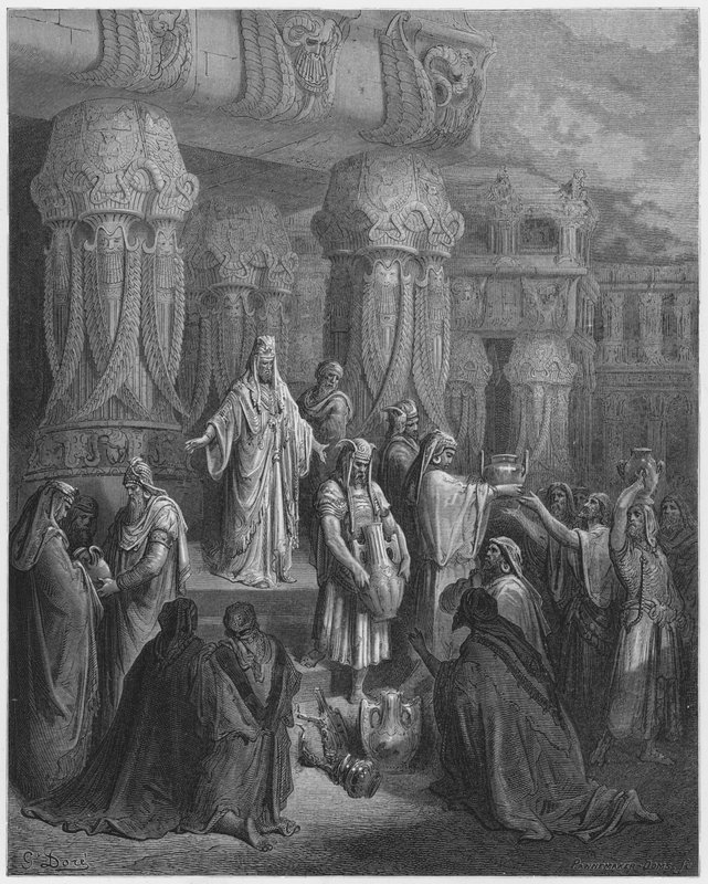 Gustave Dore Bibelen: Kyros gjenoppretter tempelkarene av Gustave Dore
