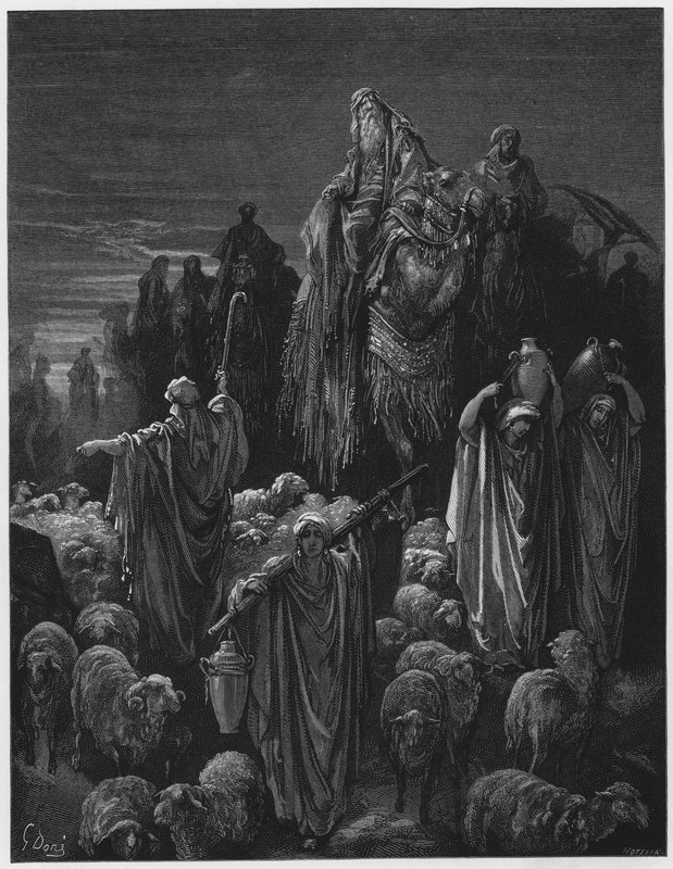 Gustave Dore Bibelen: Jakob drar til Egypt av Gustave Dore