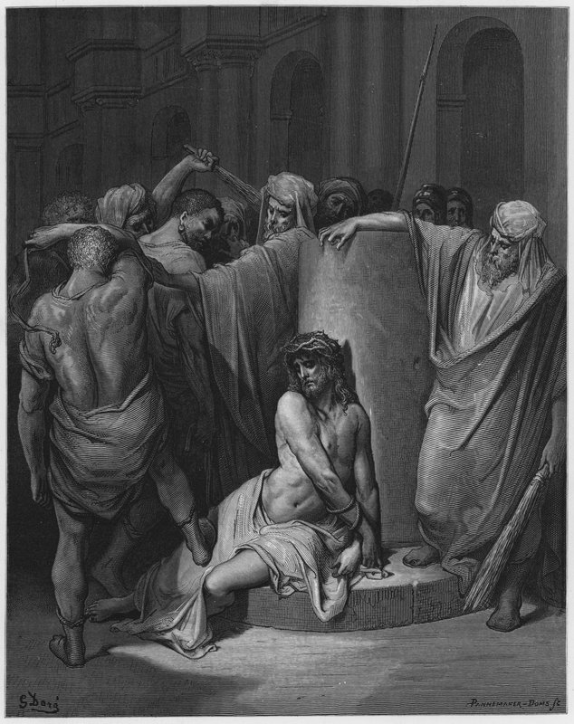 Gustave Dore Bibelen: Jesus pisket av Gustave Dore