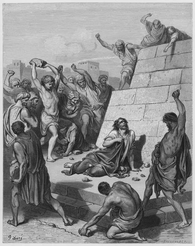 Gustave Dore Bibelen: Martyrium of S Stephen av Gustave Dore