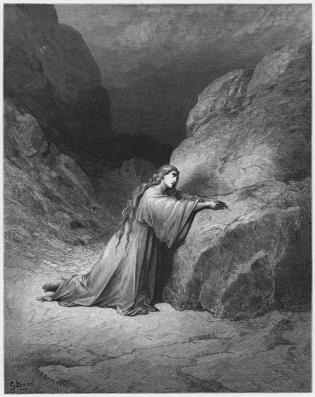 Gustave Dore Bibelen: Maria Magdalena angrer av Gustave Dore