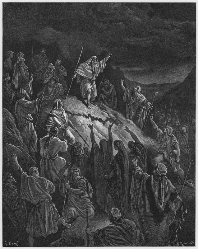Gustave Dore Bibelen: Mattathias appellerer til de jødiske flyktningene av Gustave Dore