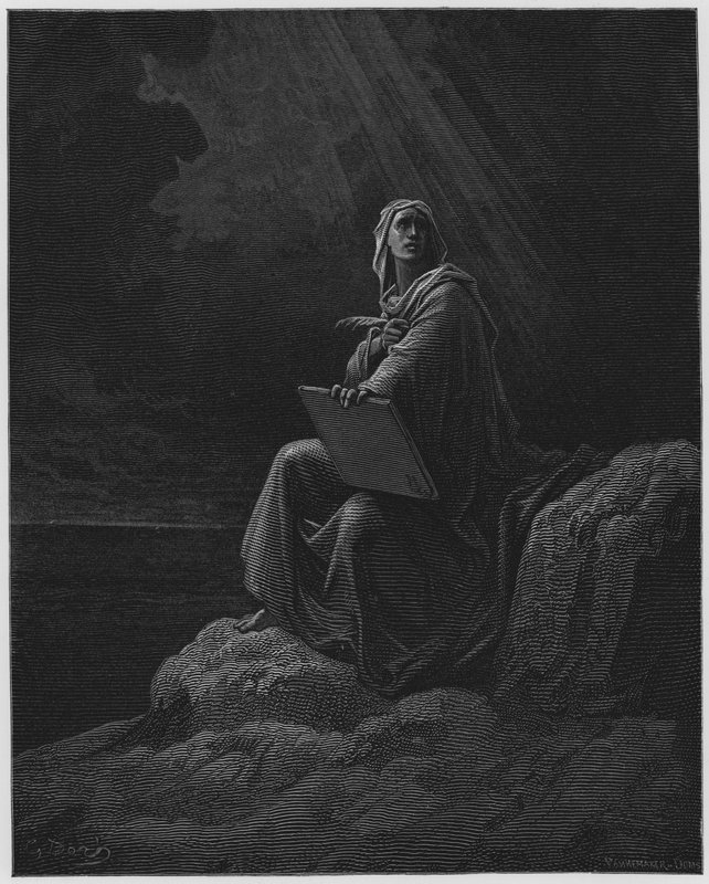 Gustave Dore Bibelen: S John på Patmos av Gustave Dore