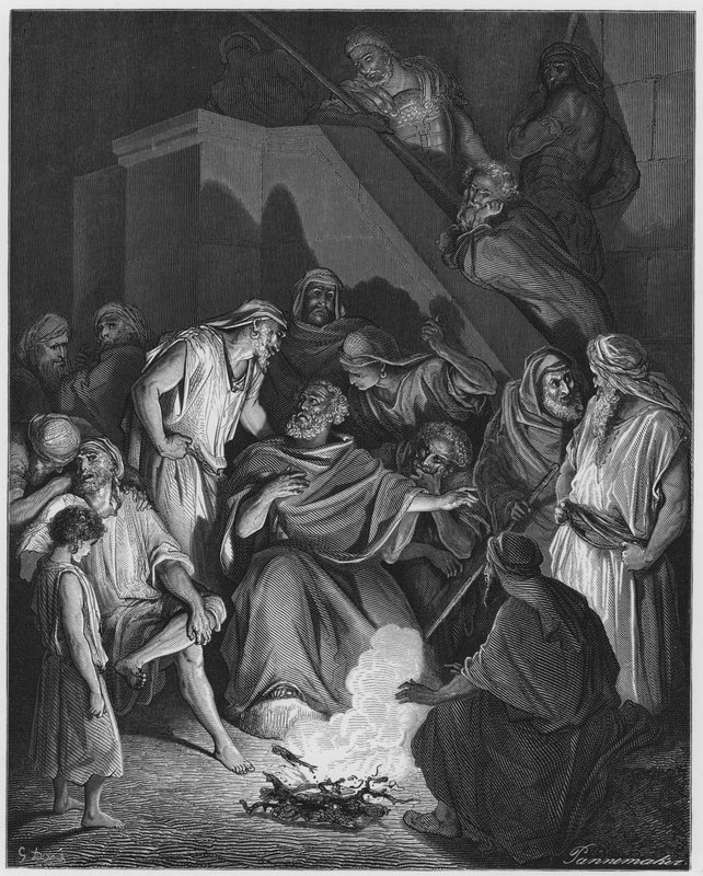 Gustave Dore Bibelen: S Peter fornekter Kristus av Gustave Dore