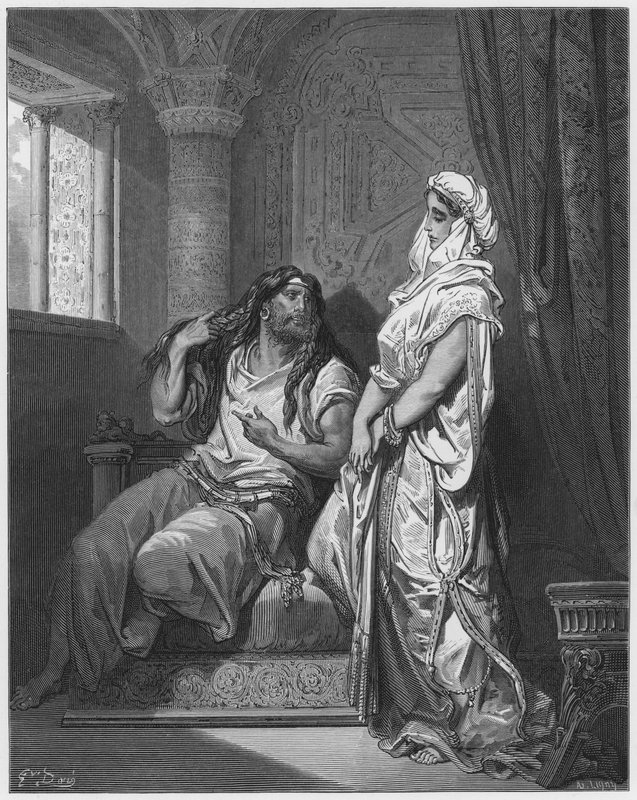 Gustave Dore Bibelen: Samson og Delila av Gustave Dore