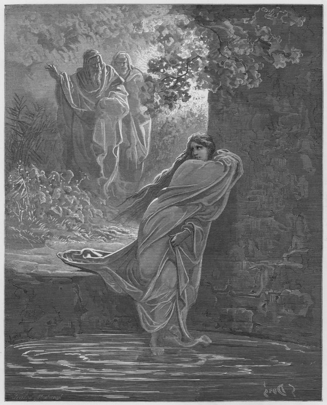 Gustave Dore Bibelen: Susanna i badekaret av Gustave Dore