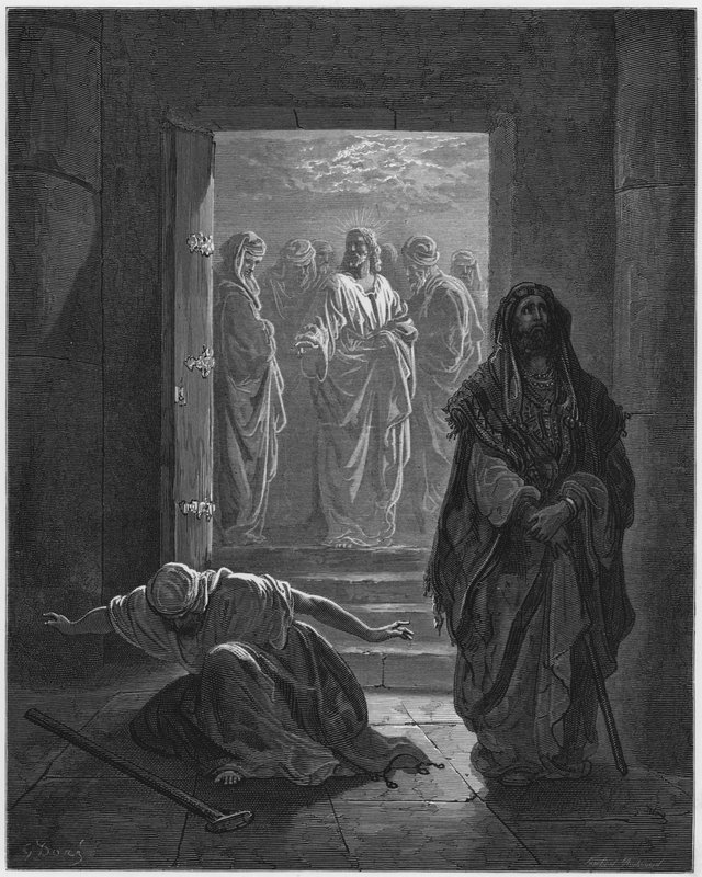 Gustave Dore Bibelen: Fariseeren og tolleren av Gustave Dore