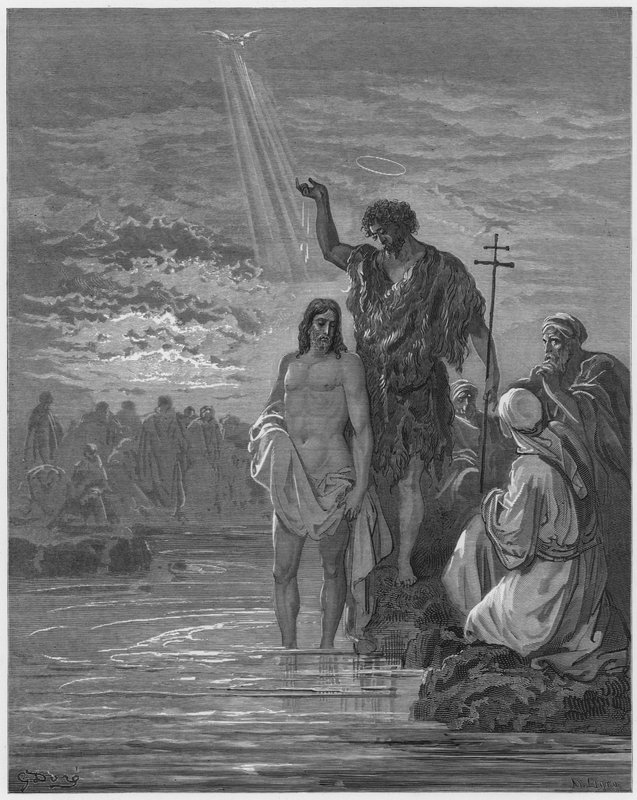 Gustave Dore Bibelen: Jesu dåp av Gustave Dore