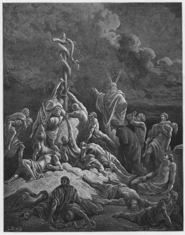 Gustave Dore Bibelen: Den frekke slangen av Gustave Dore