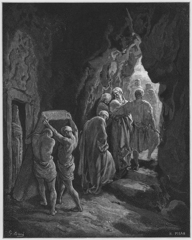 Gustave Dore Bibelen: Begravelsen av Sarah av Gustave Dore