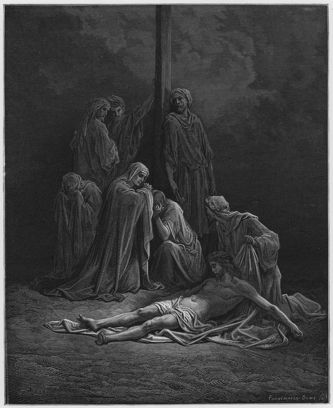 Gustave Dore Bibelen: Den døde Kristus av Gustave Dore