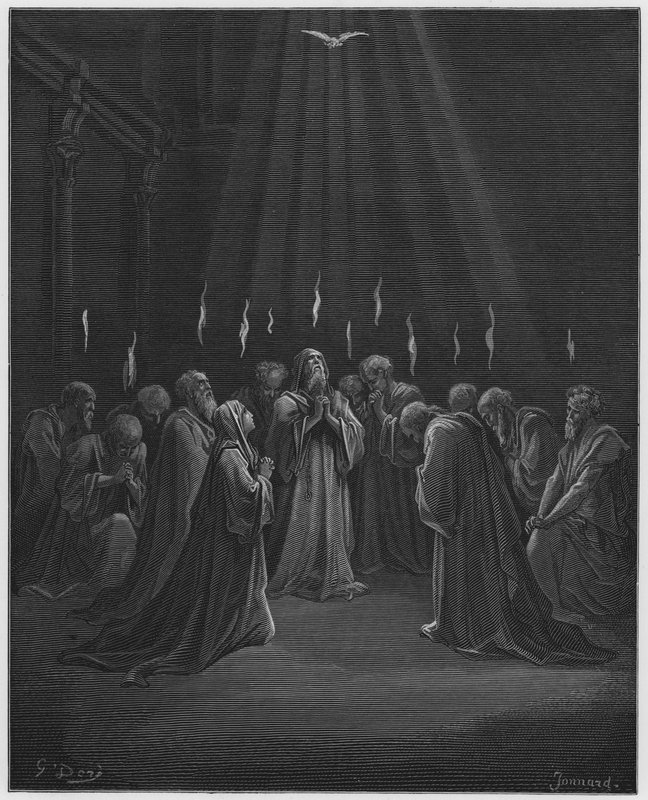 Gustave Dore Bibelen: Åndens nedstigning av Gustave Dore