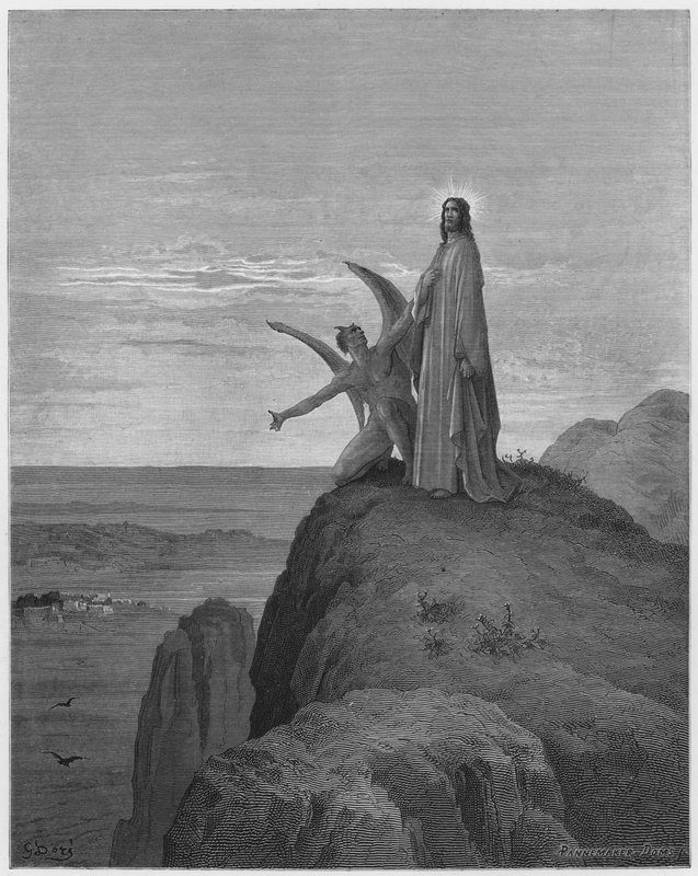Gustave Dore Bibelen: Jesu fristelse av Gustave Dore