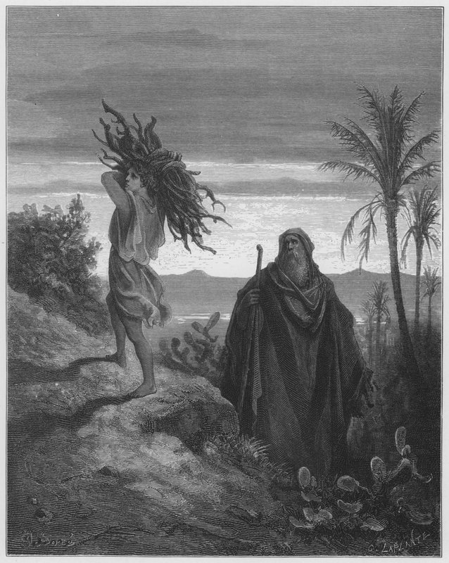Gustave Dore Bibelen: Prøvelsen av Abrahams tro av Gustave Dore