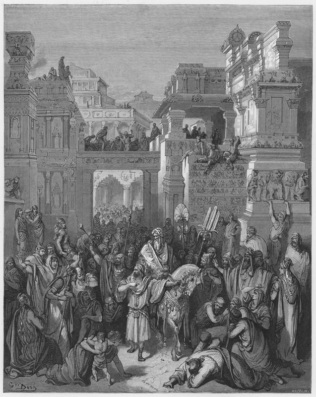 Gustave Dore Bibelen: Triumf av Mordekai av Gustave Dore
