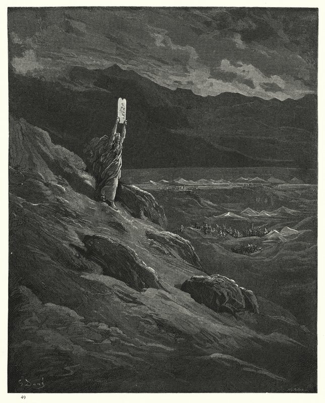 Illustrasjon av Gustave Dore for Miltons Paradise Lost, bok XII, linje 236-238 av Gustave Dore
