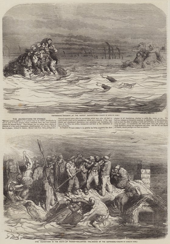 Oversvømmelsene i Frankrike av Gustave Dore
