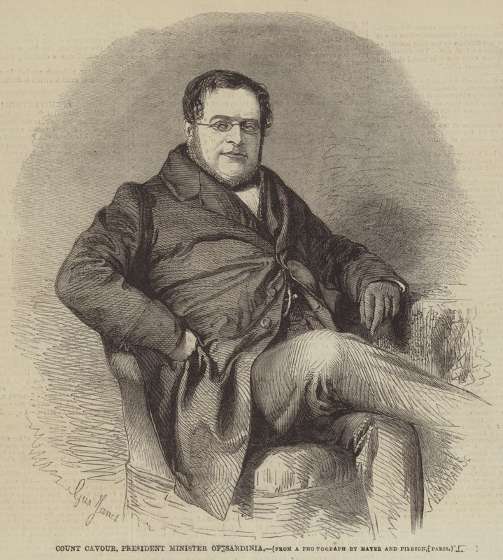 Grev Cavour, presidentminister på Sardinia av Gustave Janet