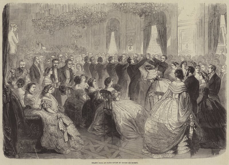 Grand Ball i Paris gitt av grev de Morny av Gustave Janet