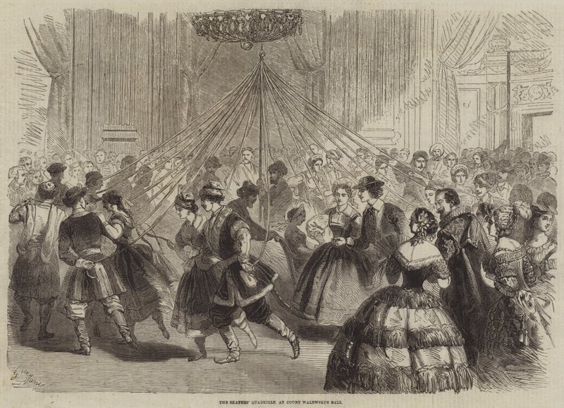 Skaters Quadrille, på Count Walewskis Ball av Gustave Janet
