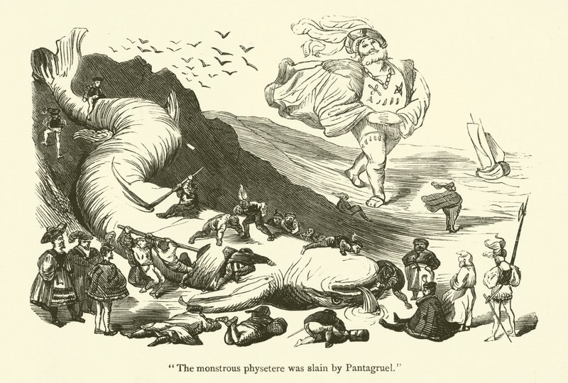 Illustrasjon for verkene til Rabelais av Gustave after Dore