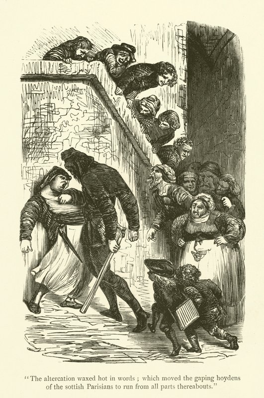 Illustrasjon for verkene til Rabelais av Gustave after Dore