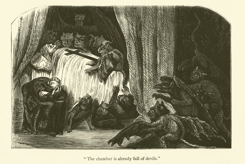 Illustrasjon for verkene til Rabelais av Gustave after Dore