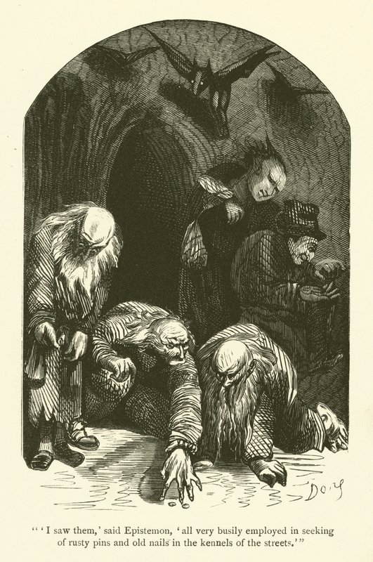 Illustrasjon for verkene til Rabelais av Gustave after Dore