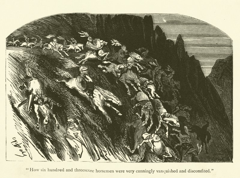 Illustrasjon for verkene til Rabelais av Gustave after Dore