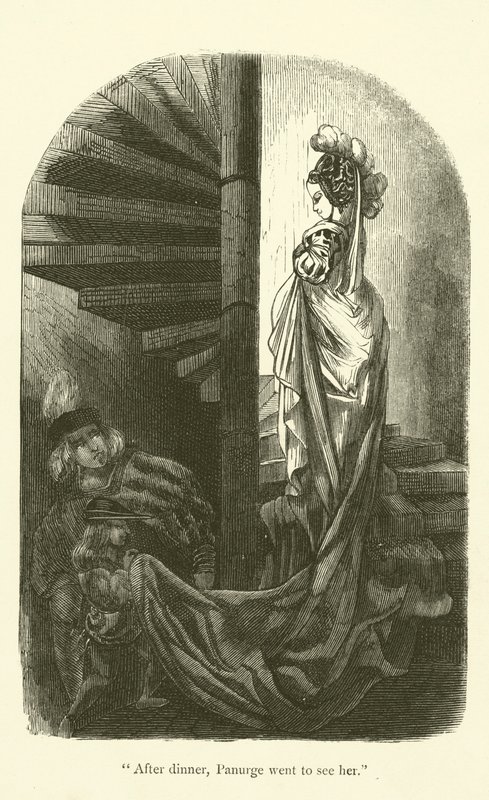 Illustrasjon for verkene til Rabelais av Gustave after Dore