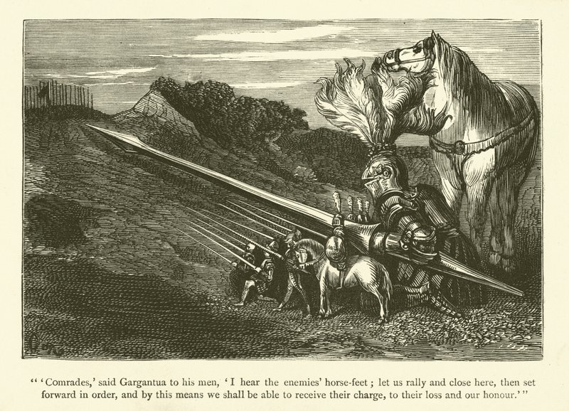 Illustrasjon for verkene til Rabelais av Gustave after Dore