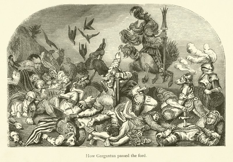 Illustrasjon for verkene til Rabelais av Gustave after Dore