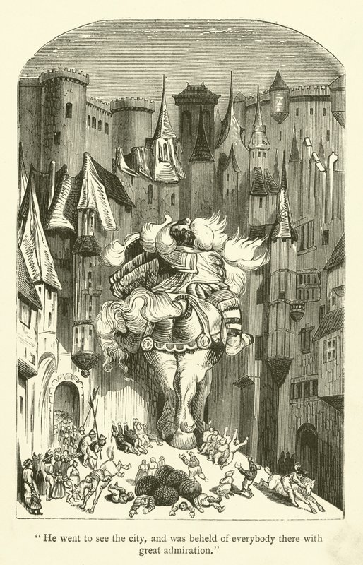 Illustrasjon for verkene til Rabelais av Gustave after Dore