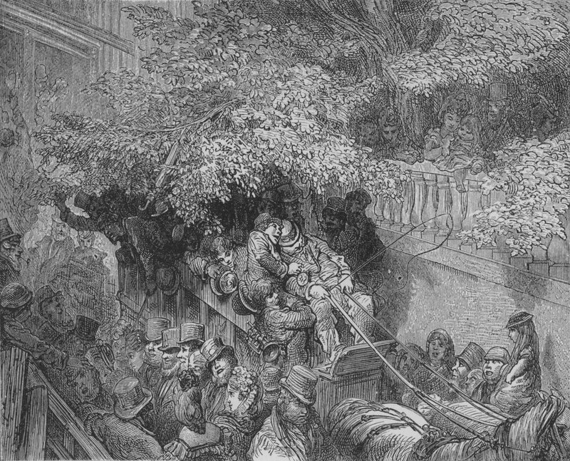 John Bull etter å ha drukket! av Gustave after Dore