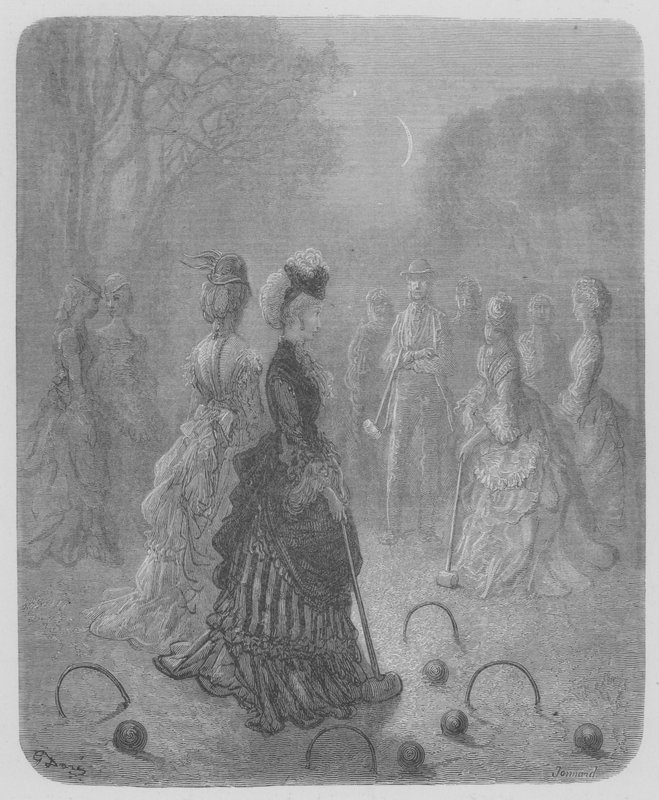 Crocket Party In A Belgravia Garden av Gustave after Dore