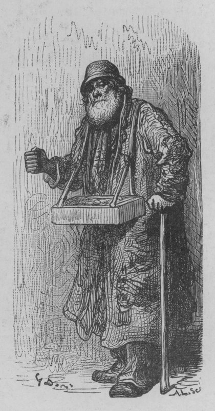 Fyrstikkhandleren av Gustave after Dore