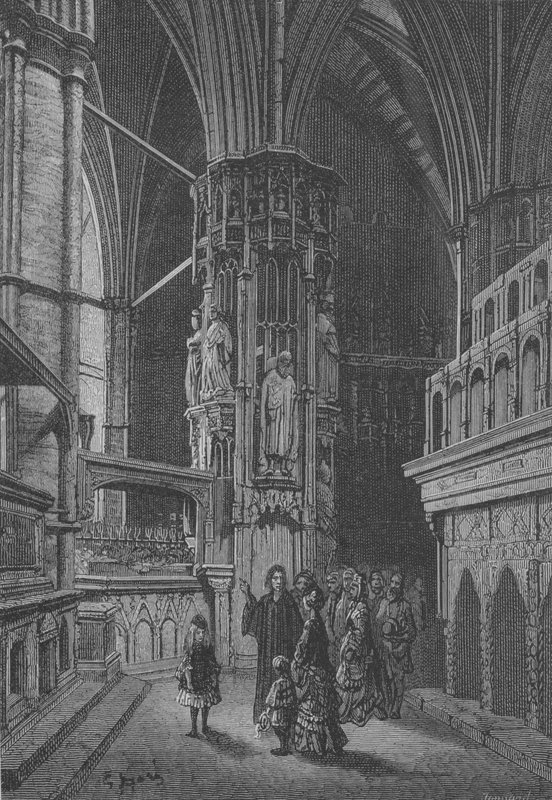 Gravene i Westminster av Gustave after Dore